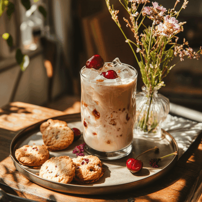iced cherry chai latte recipe